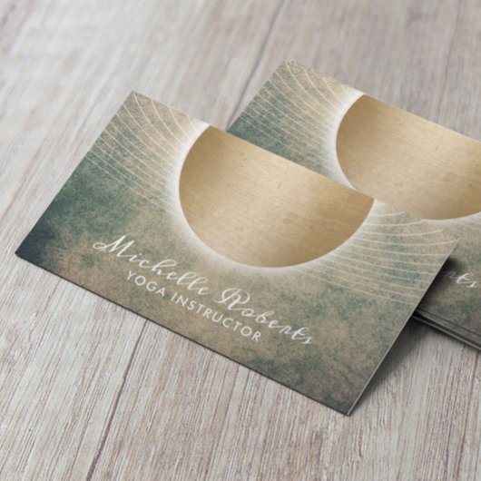 Yoga Instructor Ggloed Gold Circle  Visitekaartje