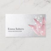 Yoga Instructor Glotus Healing Spa Elegant Visitekaartje (Voorkant)