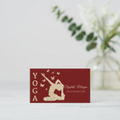 Yoga Instructor, Gold Glitter Women Visitekaartje (Staand voorkant)