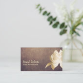 Yoga Instructor  Gold Lotus Flower Visitekaartje (Staand voorkant)