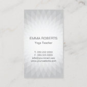 Yoga Instructor Gold Lotus Logo Modern Geometrisch Visitekaartje (Achterkant)