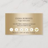 Yoga Instructor Gold Lotus Turquoise Loyalty (Achterkant)