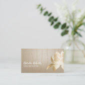 Yoga Instructor  Gold Lotus Zen Flower Visitekaartje (Staand voorkant)