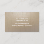 Yoga Instructor  Gold Lotus Zen Flower Visitekaartje (Achterkant)