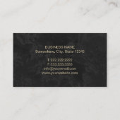 Yoga Instructor  Gold Mandala & Om Sign Visitekaartje (Achterkant)