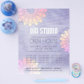 Yoga Instructor Gold Mandala Open House Flyer (Enkel)