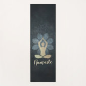 Yoga Instructor Gold Meditation Pose Mandala Sign Yogamat (Voorkant)