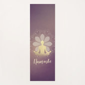 Yoga Instructor Gold Meditation Pose Mandala Sign Yogamat (Voorkant)