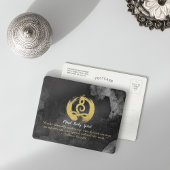 Yoga Instructor Gold Meditation Posture Zen Symboo Briefkaart
