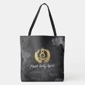 Yoga Instructor Gold Meditation Posture Zen Symboo Tote Bag (Voorkant)