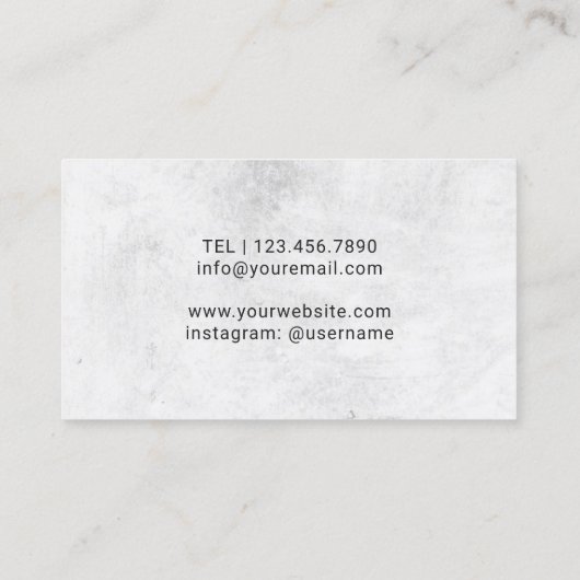 Yoga Instructor Gold Tree Logo Pilates Visitekaartje (Achterkant)