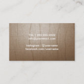 Yoga Instructor Gold Triangle Lotus Logo  Visitekaartje (Achterkant)