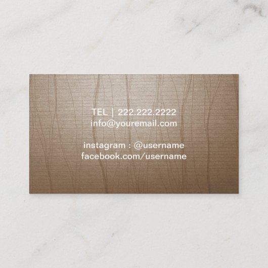 Yoga Instructor Gold Triangle Lotus Logo  Visitekaartje (Achterkant)