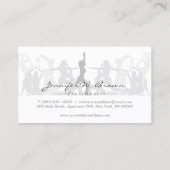 Yoga Instructor Gym Practice Poses Asana Visitekaartje (Achterkant)