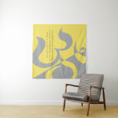 Yoga Instructor Illuminining Yellow Grey OM offert Wandkleed (In Situ (horizontaal))