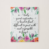 Yoga Instructor Kantoor gift Instructor Coaching Legpuzzel (Verticaal)