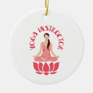 Yoga Instructor Keramisch Ornament