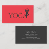 Yoga Instructor, Klassen Visitekaartje (Voorkant / Achterkant)