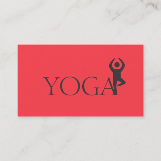 Yoga Instructor, Klassen Visitekaartje (Voorkant)
