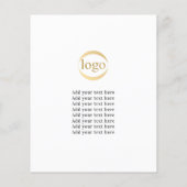 Yoga Instructor Lessen Aangepaste Foto Logo Modern Flyer (Achterkant)