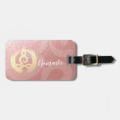 Yoga Instructor Life Coach Meditation Pose Zen OM Bagagelabel (Voorkant horizontaal)