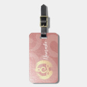 Yoga Instructor Life Coach Meditation Pose Zen OM Bagagelabel (Voorkant verticaal)