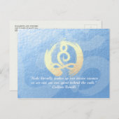 Yoga Instructor Life Coach Meditation Pose Zen OM Briefkaart (Voorkant / Achterkant)
