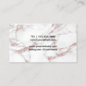 Yoga Instructor Life Coach Roos Gouden Boom Marmer Visitekaartje (Achterkant)