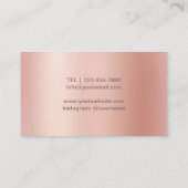 Yoga Instructor Life Coach  Tree Roos Gold Visitekaartje (Achterkant)