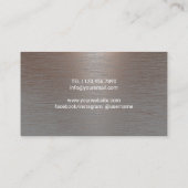 Yoga Instructor Life Tree koper metaal Visitekaartje (Achterkant)