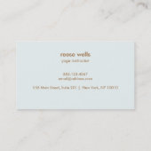 Yoga Instructor Lotus en Om Symbol Visitekaartje (Achterkant)