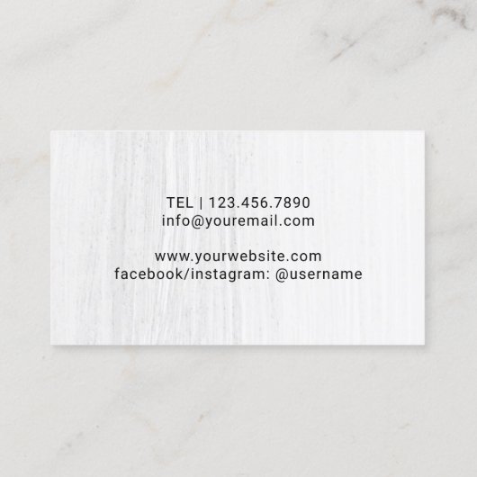 Yoga Instructor Lotus Flower Gold Reiki Zen Cirkel Visitekaartje (Achterkant)