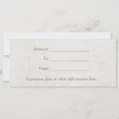 Yoga Instructor Lotus Flower Spa Cadeauboncertific (Achterkant)