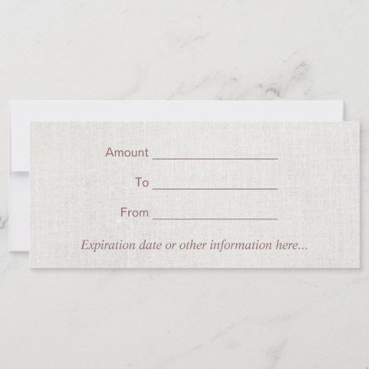 Yoga Instructor Lotus Flower Spa Cadeauboncertific (Achterkant)