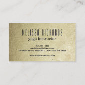 Yoga Instructor  Lotus Flower Visitekaartje (Achterkant)