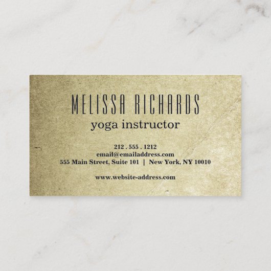 Yoga Instructor  Lotus Flower Visitekaartje