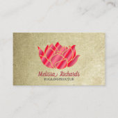 Yoga Instructor  Lotus Flower Visitekaartje