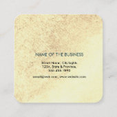 Yoga Instructor Lotus Flower Waterverf  Vierkante Visitekaartje (Achterkant)