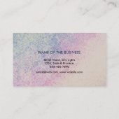 Yoga Instructor Lotus Flower Waterverf  Visitekaartje (Achterkant)