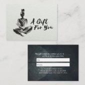 Yoga Instructor Lotus Meditatie Cadeaubon Kortingskaartje (Voorkant / Achterkant)