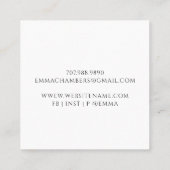 Yoga Instructor Lotus Pose Gold Mandala Vierkante Visitekaartje (Achterkant)