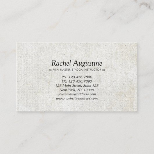 YOGA Instructor Loyalty Punch Brush OM ZEN Symbols (Achterkant)