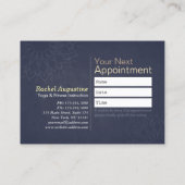 Yoga Instructor Mandala 10 Klasse Nummer paspoort Klantenkaartje (Achterkant)