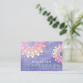 Yoga Instructor Mandala 10 Klasse Nummer paspoort Klantenkaartje (Staand voorkant)