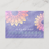 Yoga Instructor Mandala 10 Klasse Nummer paspoort Klantenkaartje (Voorkant)