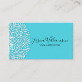 YOGA INSTRUCTOR MANDALA CUSTOM COLORS VISITEKAARTJE (Voorkant)