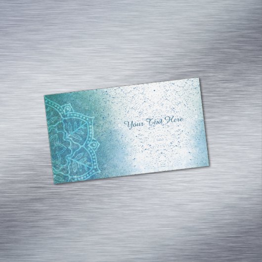 Yoga Instructor Mandala Visitekaartje Magnet Magnetisch Visitekaartje (Voorbeeld)