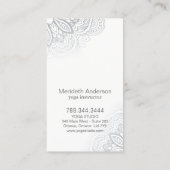 Yoga Instructor Mandala Visitekaartjes (Achterkant)