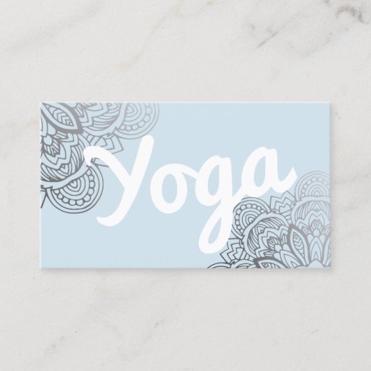 Yoga Instructor Mandala Visitekaartjes (Voorkant)