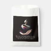 Yoga Instructor Meditatie Pose Brush Stroke Quote Bedankzakje (Voorkant)